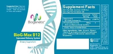 BioG-Max B-12 FAQ