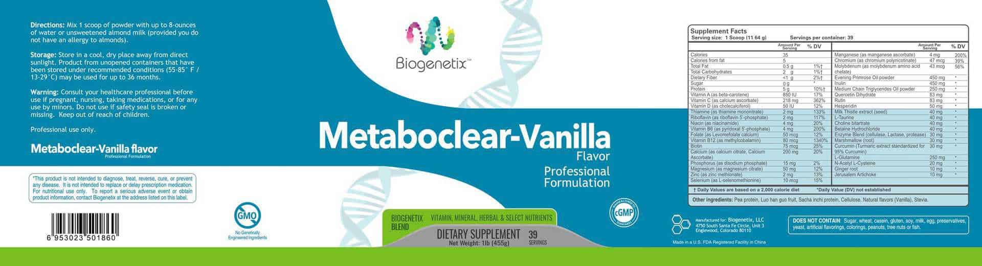 Metaboclear (Vanilla) - Image 2